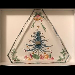 Mikasa Christmas tree platter
